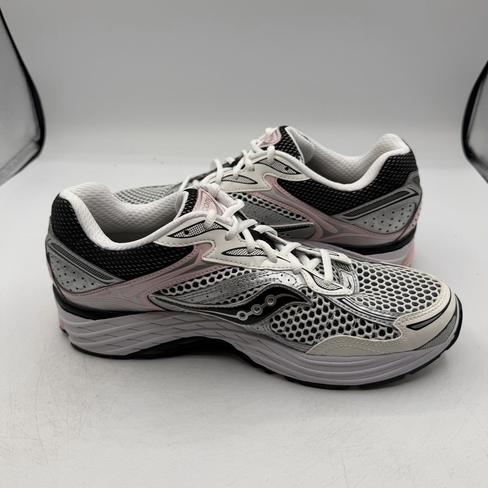 Saucony OG ProGrid Omni 9 Shoes Mens Sz 12 White Silver Pink Sneakers S70739-16 - Picture 6 of 10
